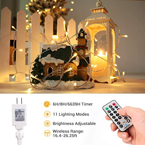 Brizled 300 LED 115 ft Color Changing Christmas String Lights - Warm White & Multicolor, End-to-End Connectable