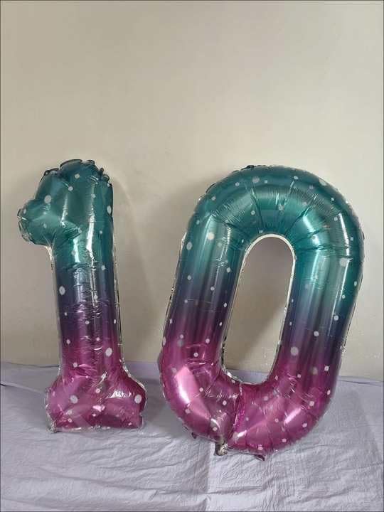 Starry Sky 40-Inch Number 1 Balloon - Shiny First Birthday Decoration for Baby Boy/Girl