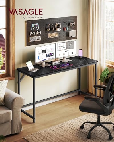 55-Inch Minimalist Computer Desk, Modern Home Office Study Work Table
