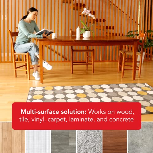 Double Sided Non-Slip Rug Tape, Reusable Carpet Grip Roll 4in x 25ft