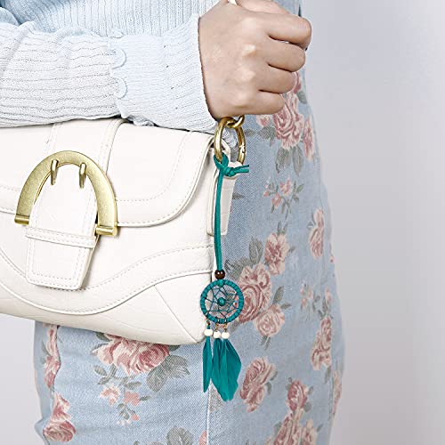 Mini Dream Catcher Set - 7 Pcs Hanging Charms for Car Interior or Wall Decor