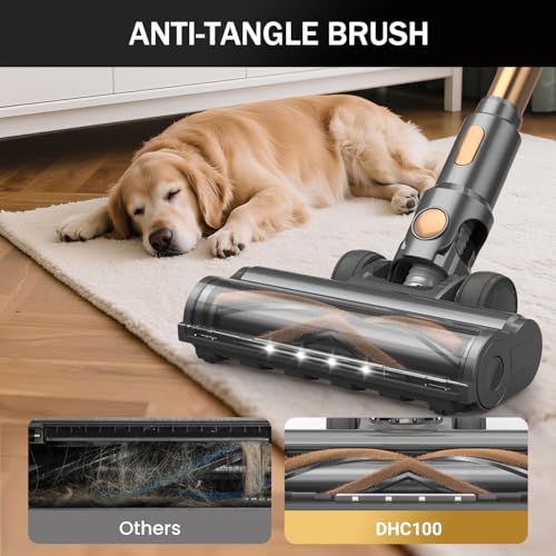 NuYupo Cordless Stick Vacuum Cleaner 10-in-1 Lightweight Rechargeable Gold