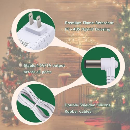 4.5V 6-Output Power Adapter for Lemax Lighted Village & Spooky Town Accessories