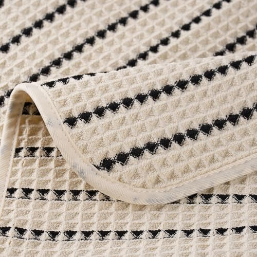Microfiber Waffle Hand Towels - 16x30 in, Quick Dry, 4 Pack