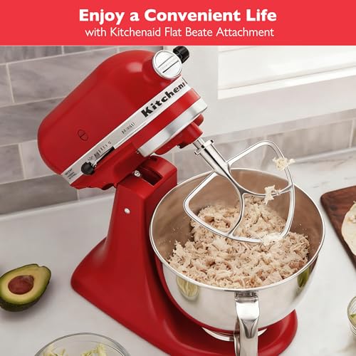 Stainless Steel Flat Beater Attachment for 4.5-5 Qt Tilt-Head Stand Mixers