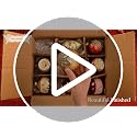 10-Piece Glass Christmas Ornament Set - Red and Gold Luxury Tree Decor