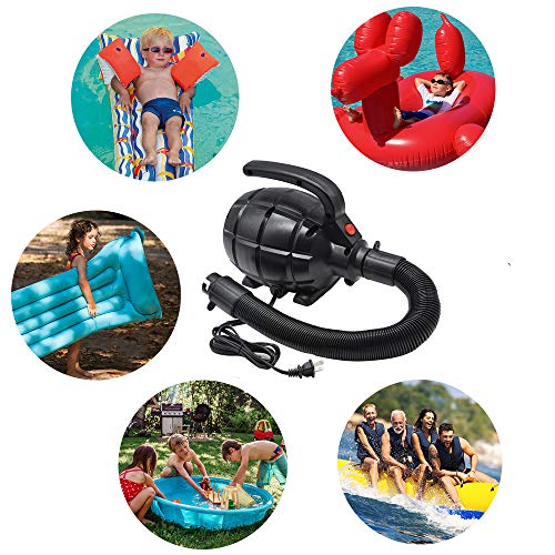 Electric Air Pump for Inflatables - 600W, 20L/min, 4 Nozzles