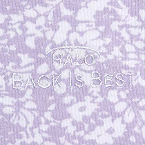 HALO 100% Cotton Wearable Blanket SleepSack, TOG 0.5 - Aster Flowers, Medium