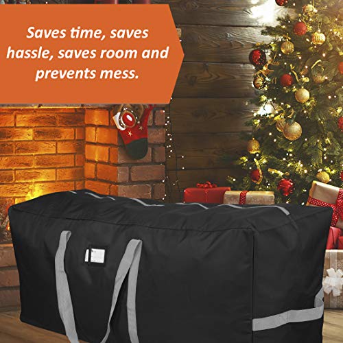 Heavy Duty Christmas Tree Storage Bag for 9 Ft Trees 65 Inch Black