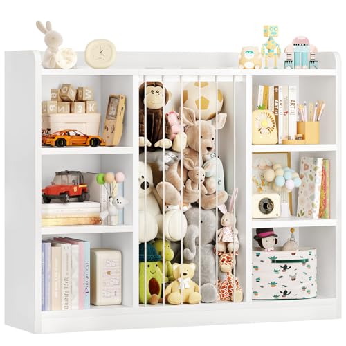 6-Cube Toy & Book Organizer with Stuffed Animal Storage for Kids Room