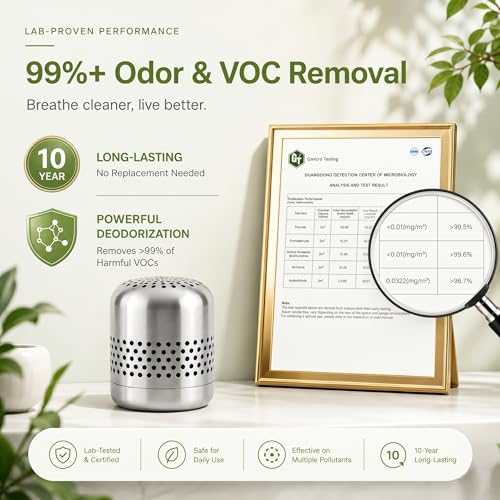 Fridge Deodorizer and Odor Eliminator with 10-Year Lifespan