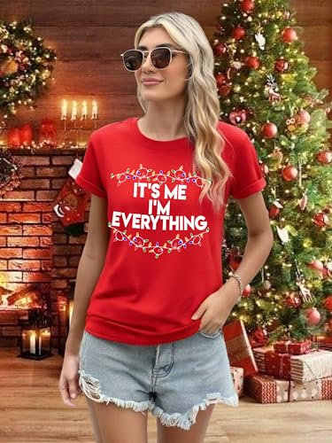 Women Large Red Christmas Couple Matching Family Holiday Shirts