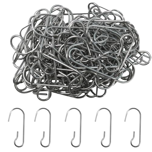 120-Pack Christmas Ornament Metal Hooks - 1.18 Inch Silver Tree Hangers