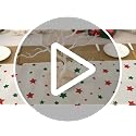 Black Santa Table Runner 13x90 Inches - African American Holiday Table Decor
