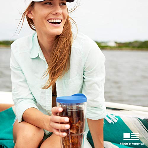 Tervis Turtle Pattern Made in USA Double Walled Insulated Tumbler Cup Keeps Drinks Cold & Hot, 24oz, Classic