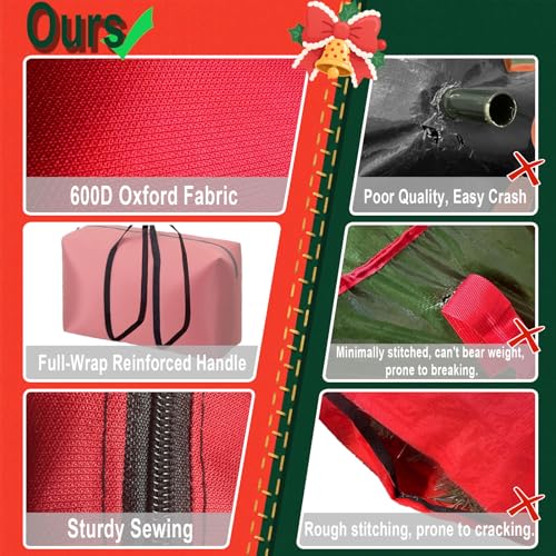 Christmas Tree Storage Bag Heavy Duty 600D Oxford for 3-5ft Trees
