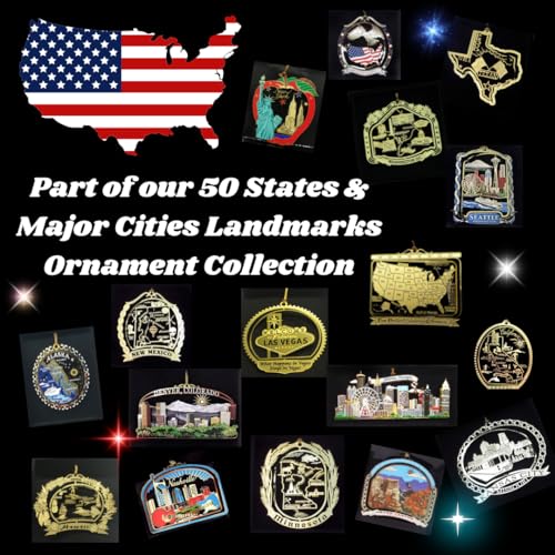 California State Brass Christmas Ornament – Nation's Treasures