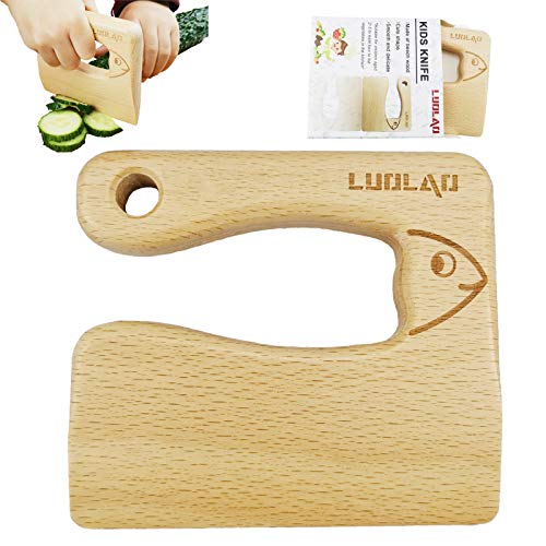 Wooden Kids Kitchen Knife for Safe Real Cooking and Toddler Learning