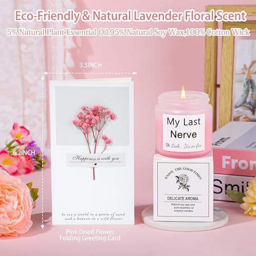 GQDECOR Personalized Monogrammed Pink Birthday Gift Set for Women, Includes G Necklace, Tote Bag & More (Variation: G)