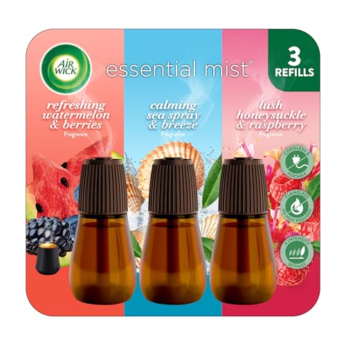 Essential Oil Mist Air Freshener Refill 3-Pack - Assorted Scents