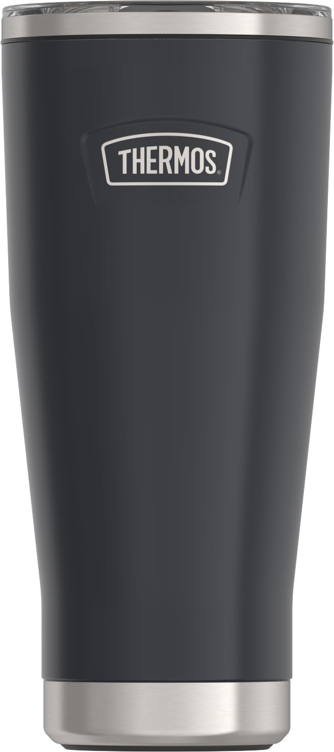 THERMOS ICON SERIES, Stainless Steel Tumbler with Slide Lock, 18 Ounce, Granite