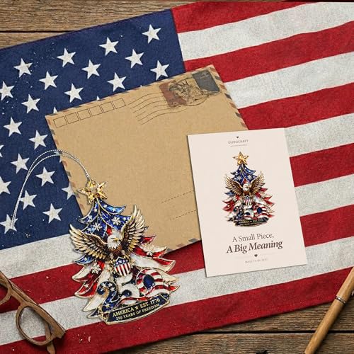 USA 250th Anniversary Christmas Ornament 2026 Patriotic Eagle Decor