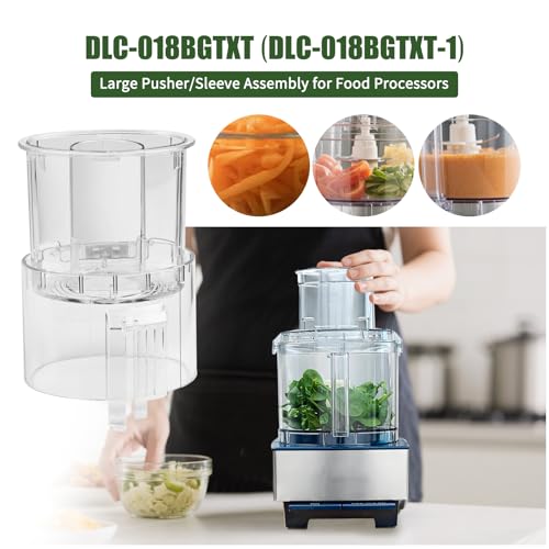 Food Processor Large Pusher and Sleeve Assembly for 11 and 14 Cup Models