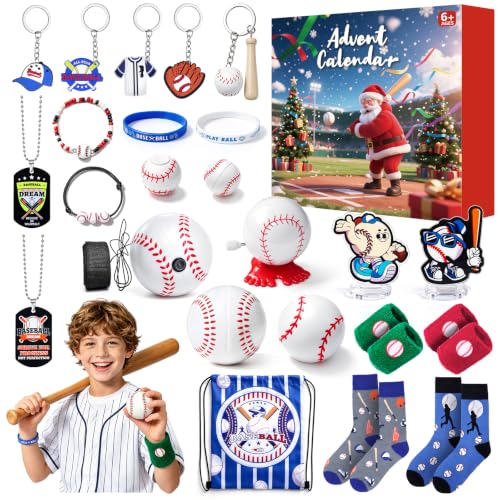 Sport Advent Calendar 2026 for Teens - Baseball, Football & Sports Surprises