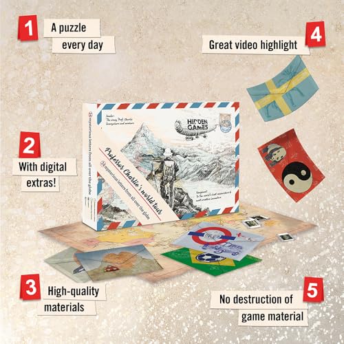 24-Day World Tour Puzzle Advent Calendar – Mystery Escape Room Game