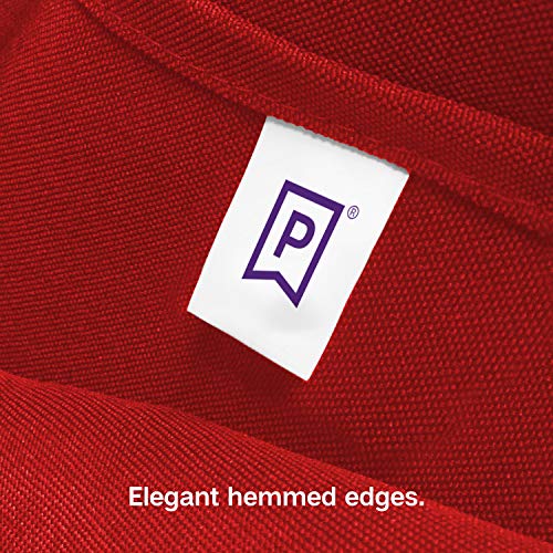 Gee Di Moda Red Rectangle Tablecloth 90 x 132 Inch for 6 ft Tables, Heavy Duty Washable Fabric for Holiday & Events