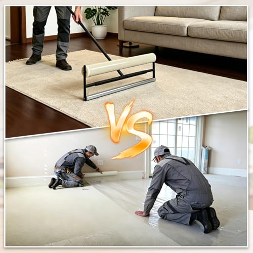 Adjustable Carpet Protection Film Applicator for 24-36 Inch Rolls