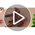 RattanView 24 Pcs Western Wagon Wheel Ornaments for Christmas Tree