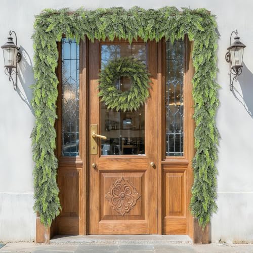 2 Pack 6ft Artificial Cedar Garland Christmas Holiday Decor