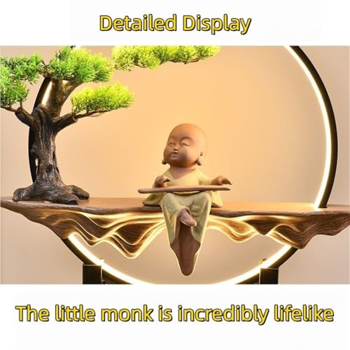 LED Mountain Floor Standing Water Fountain Indoor Decorative Waterfall