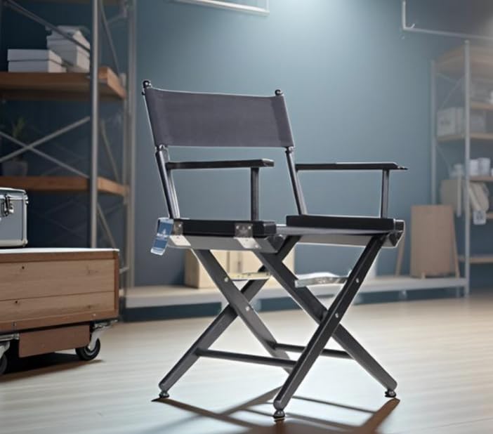 30-Inch Professional Director's Chair, Foldable Bar-Height Chair