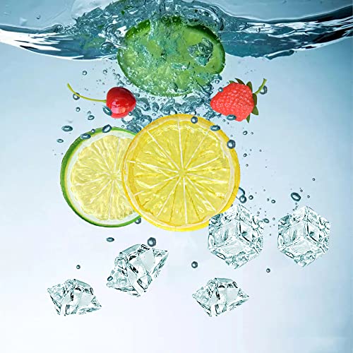 70 Pcs Artificial Fruit and Ice Cube Set for DIY Decor