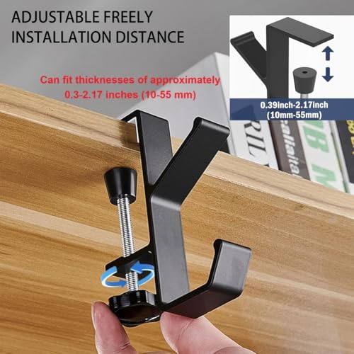 3-Pack Adjustable Mantel Stocking and Garland Hangers, No-Drill Metal Hooks