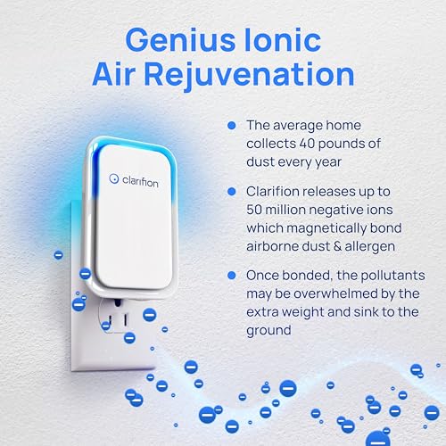 Plug-In Air Ionizer 3-Pack - Portable Negative Ion Air Purifier & Odor Eliminator for Home, Bedroom, and Office
