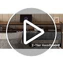 King Size Metal Platform Bed Frame with LED Headboard & Charging Station