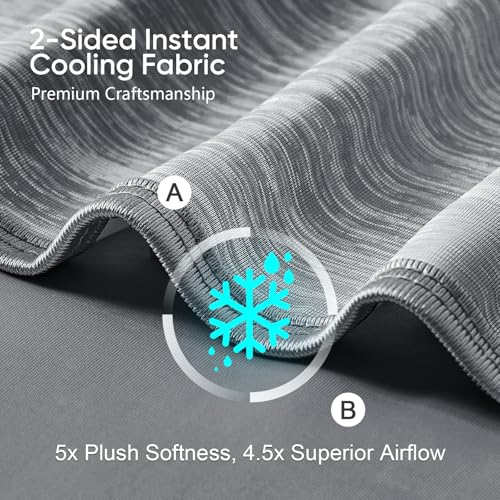 KMUSET Cooling Blanket Twin (60"x80") - Lightweight Summer Cold Blanket