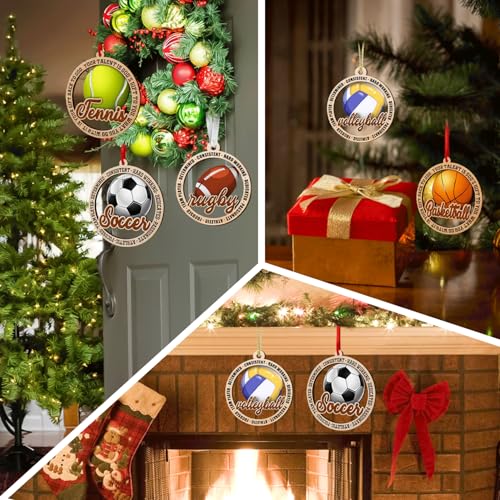 Tylices 2025 Soccer Ball Christmas Ornament for Tree Decor - Sports Fan Holiday Decoration - Soccer Variation