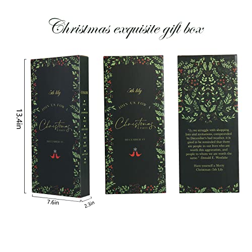 Red Glitter Holly Berry Stem Ornaments - 24 Pack for Christmas Decor