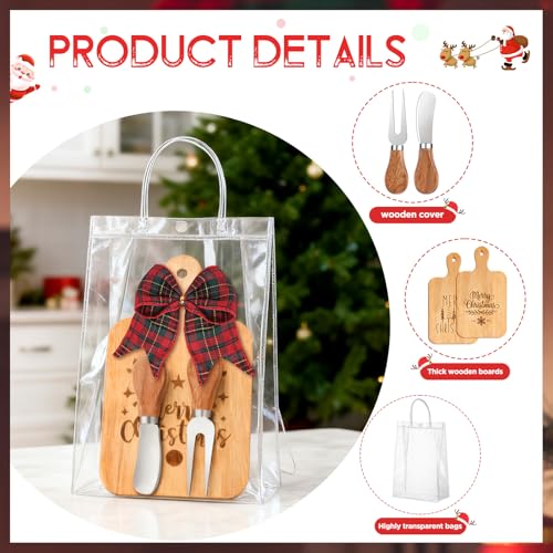 Clothmile 18-Piece Christmas Cutting Board Gift Set with Knives & Forks - Variation Christmas-1