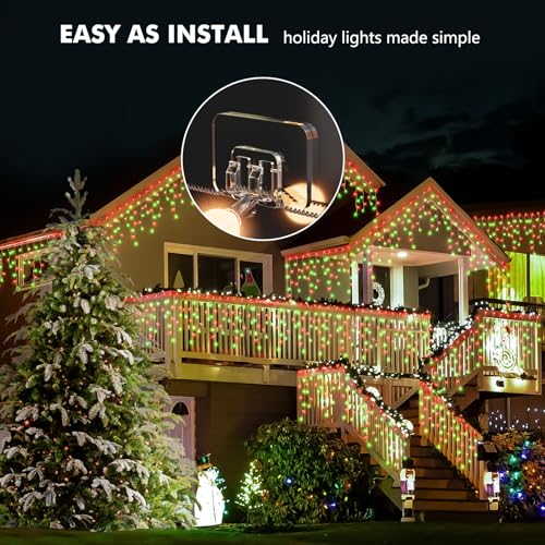 Galetcy Outdoor String Light Hooks - 100 Pack Waterproof Adhesive Clips