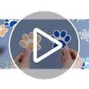 Woanger 60 Pcs Cartoon Orange Blue Dog Christmas Tree Ornaments (Dog Variation)