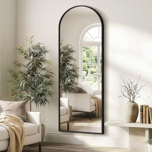 Arched Full Length Floor Mirror 70" x 24" Shatterproof Standing Mirror