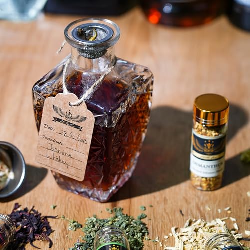 DIY Alcohol Infusion Kit for Whiskey, Gin, Vodka & Rum - Natural Flavors, Perfect Gift