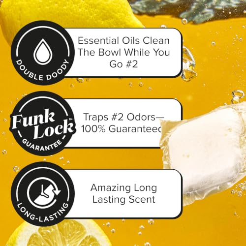 Poo-Pourri Original Citrus 2-in-1 Toilet Pods - 20 Count, Deodorizer & Cleaner