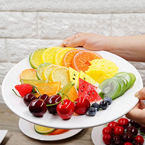 Artificial Lime Wedge Slices - 10 Pcs Decorative Fruit Props