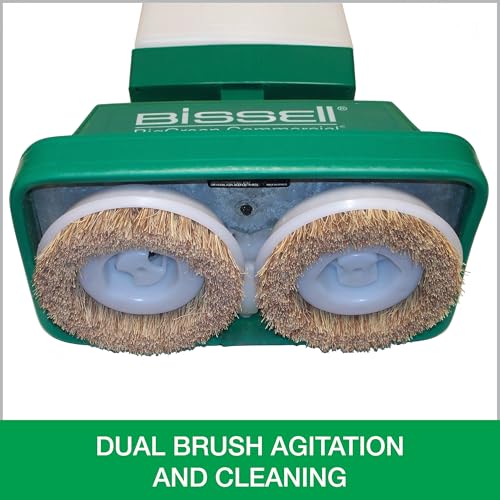 Portable Dual Brush Floor Scrubber and Polisher for Hardwood and Carpet